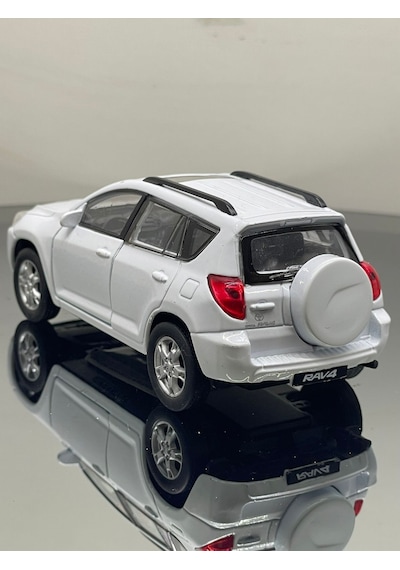 1.36 Ölçek Toyota Rav 4 Metal Oyuncak Araba - Beyaz