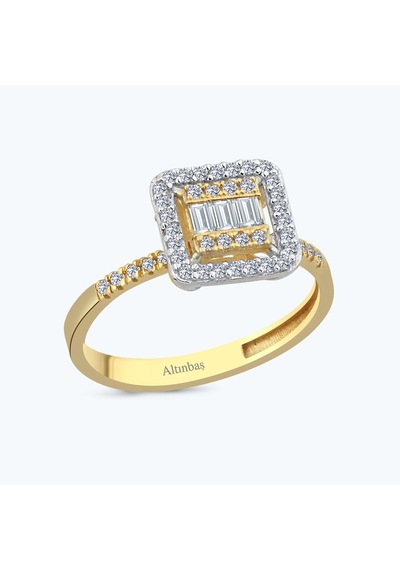 Altınbaş Altın Baget Yüzük Yzvr9980-24627 Renkli