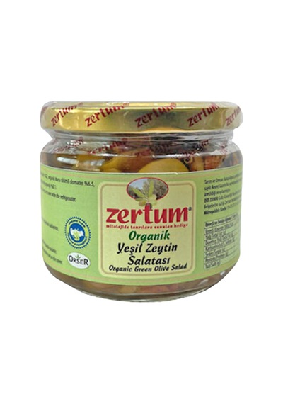 Zertum Organik Yeşil Zeytin Salatası 290 G