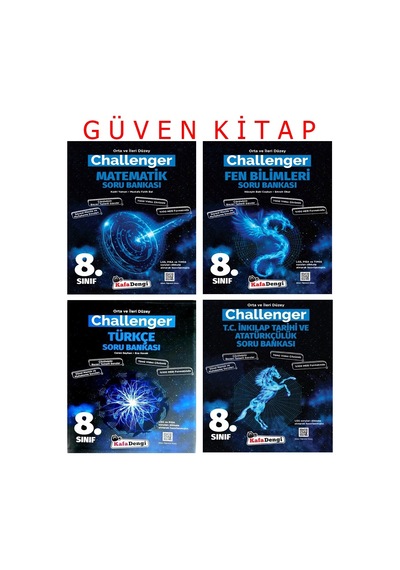 Kafadengi 8.sınıf Challenger Matematik Fen Türkçe İnkılap S.b Set