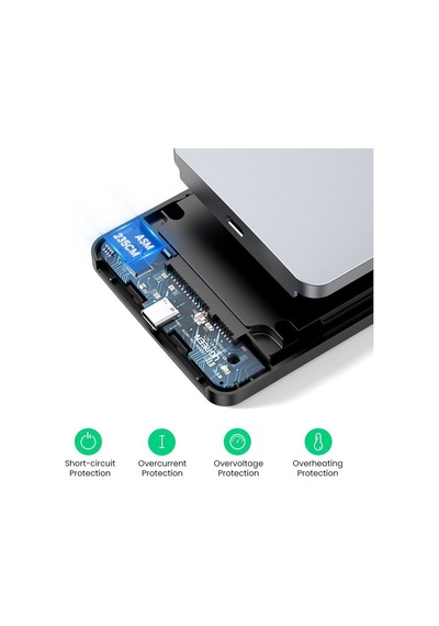 Ugreen 70498 USB-C Sabit Sürücü Koruyucu SATA III SSD HDD Disk