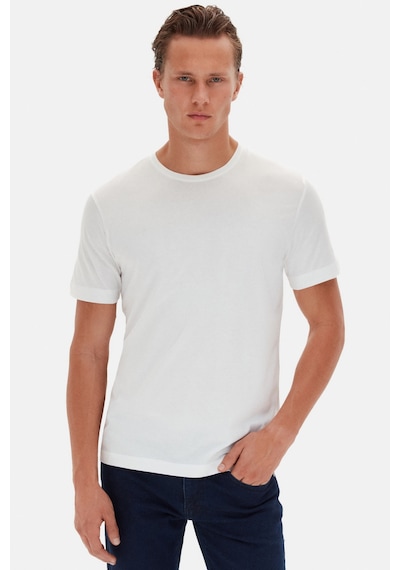 D's Damat Ds Damat Comfort Ekru Bisiklet Yaka %100 Pamuk T-shirt 6hc14ort02006 Ekru