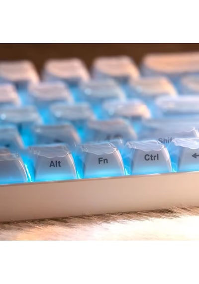 Mekanik Klavye Keycap -136 Tuşlu Dalgalı Mavi Tuş Takımı
