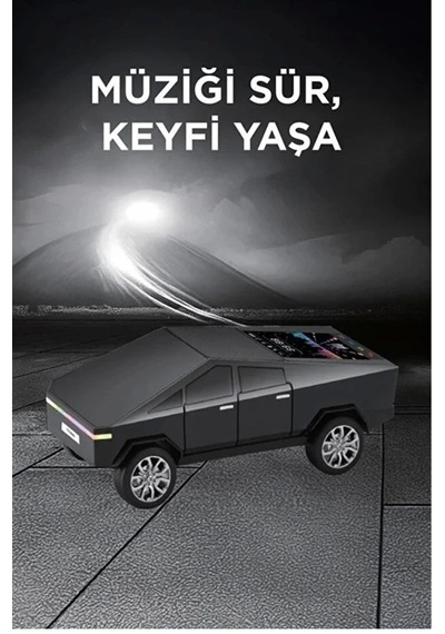 D68 Cyber Model Araba Tasarımlı Bluetooth Hoparlör 15w Güçlü Ses Rgb Led /tws/usb