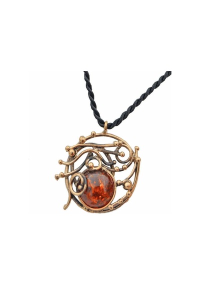Stoneage F04410 Sıkma Kehribar Özel Tasarım Kolye Diğer
