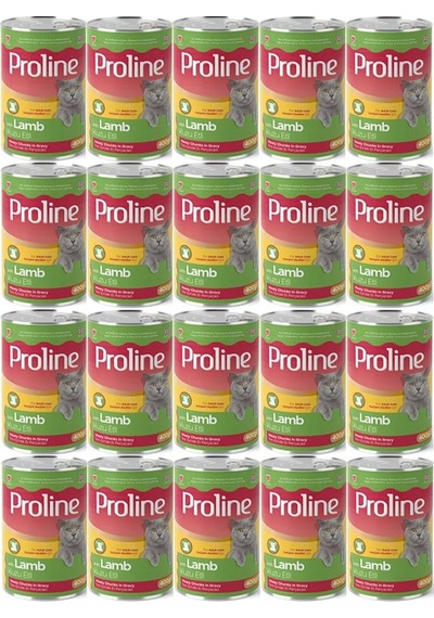 Pro Line Kuzu Etli Yetişkin Kedi Konservesi 20 x 400 G