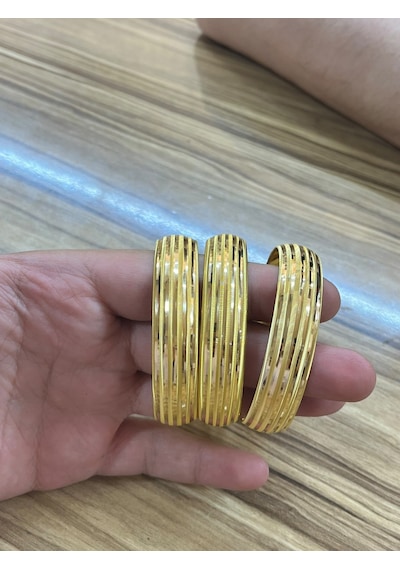 Zümrüt Sarraf 15 Gram 22 Ayar Altın Yatırımlık Kadın Bilezik Standart