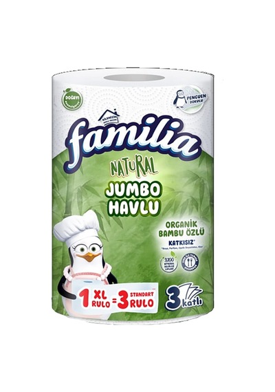Familia Plus 1 3 Jumbo Dev Havlu - 8 Adet Tarı
