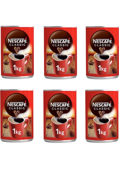 Nescafe Classıc Kahve Teneke 1000 Gr X 6 Adet Çözünebilir