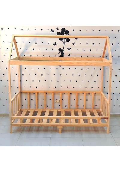 Markaawm Markaawm Ahşap Montessori Yatak Motorlu Çocuk Karyola Akçaağaç