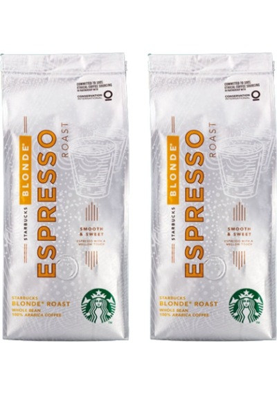 Starbucks Espresso Blonde Roast Hafif Içim Çekirdek Kahve 250 G X 2'li