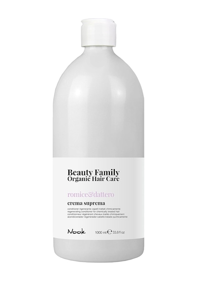 Nook Beauty Family Işlem Görmüş Için Pirinç Kepeği Hurma Avokado Özlü Onarıcı Besleyici Saç Kremi 1 L