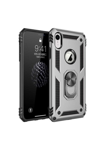 Apple Uyumlu iPhone Xr 6.1 Kılıf Zore Vega Kapak Gri