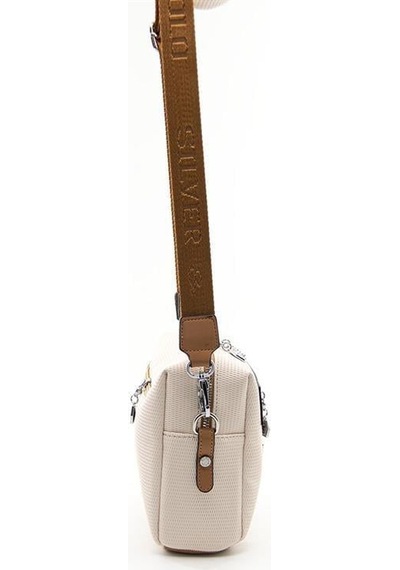 Silver Polo Sp1038 Kadın Çapraz Çanta Petek Bej-a.taba