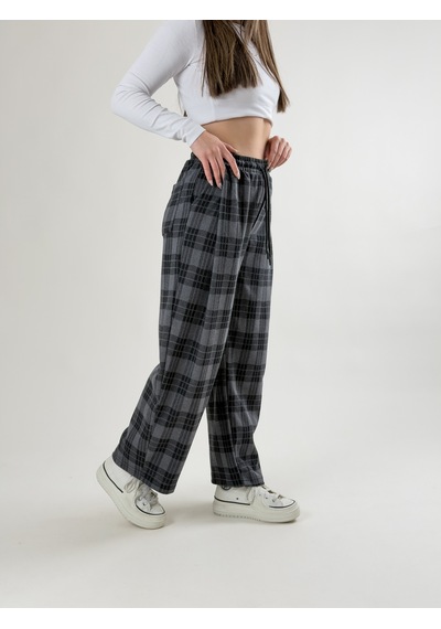 Cocopelli Ekose Kadın Baggy Pantolon Coc2681 Desenli