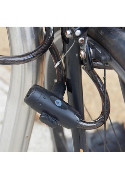 Yale Essential Kablolu Bisiklet Kilidi 12mm - Anahtarlı Gri