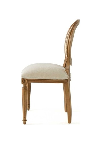 Madalyon Hazeranlı Ahşap Sandalye Natural - Krem