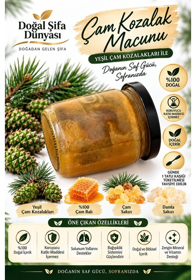 Ballı Çam Kozalak Macunu 230 Gr