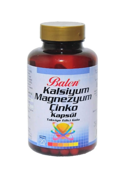 Balen Kalsiyum Magnezyum Çinko Kapsül 709 MG 90 Kapsül