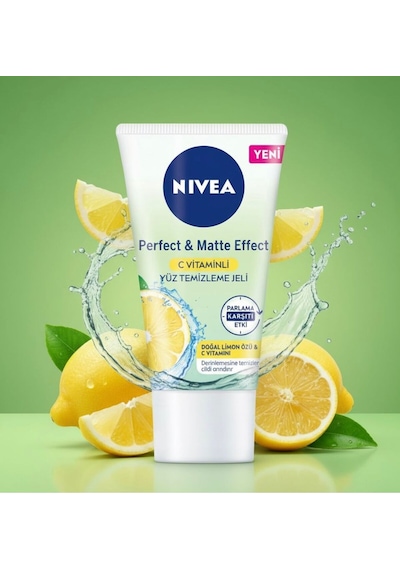 Perfect & Matte C Vitaminli Doğal Limon Özlü Yüz Temizleme Jeli 50 Ml