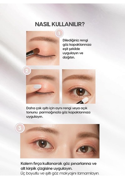 Kalıcı, Topaklanma Yapmayan, Simli Tekli Far Modern Shadow Glitter 308 Twinverse 308 Twinverse Diğer