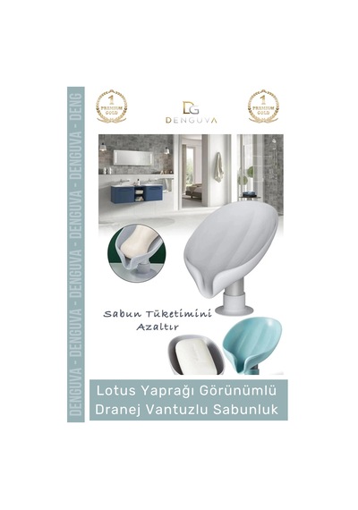 Sabunluk Vantuzlu Silikon Banyo Mutfak Lavabo Kendi Kendine Boşaltan Su Tutmaz Giderli Katı Sabunlu Çok Renkli