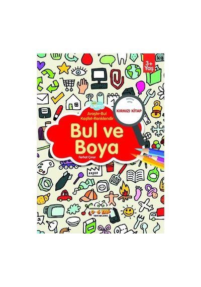 3-6 Yaşa Uygun Bul Ve Boya Seti - 4 Kitap