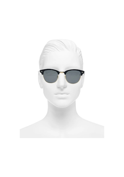 Thentech Gold Detaylı Yeni Sezon Unisex Polarize Güneş Gözlüğü 9911 Siyah