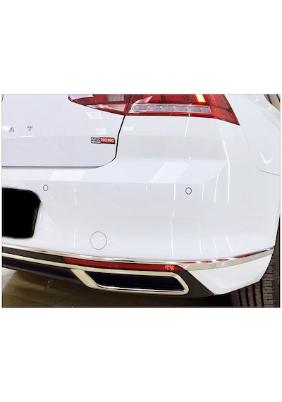 Vw Passat B8.5 Krom Arka Tampon Alt Çıta 3 Prç P.Çelik 2019 Üzeri