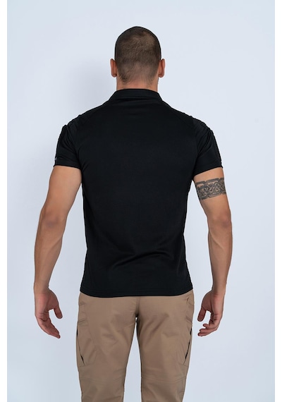 Bikatex Tactical Taktik Tişört Lacost Polo Gömlek Yaka T-shırt Outdoor Tişört - 802 Siyah