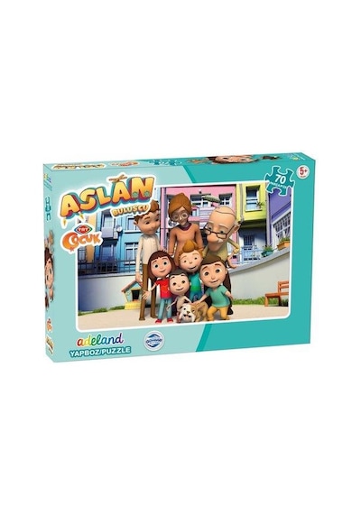 Trt Çocuk Aslan Buluşçu 70 Parça Puzzle Yapboz Seti