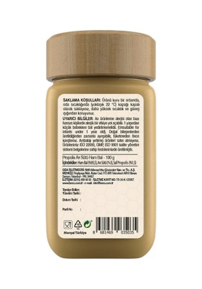 Bee'o Propolis Arı Sütü Ham Bal Karışımı Yetişkin 190 G