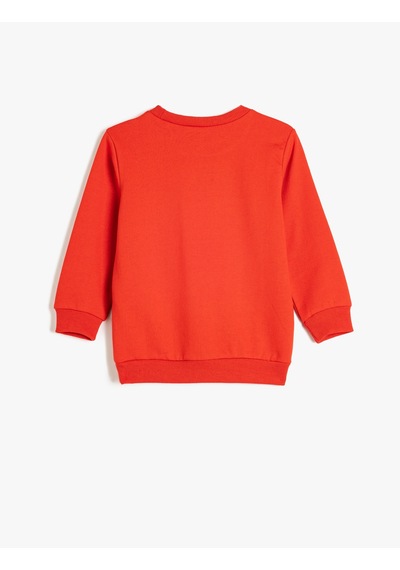 Koton Atatürk Sweatshirt Baskılı Uzun Kollu Bisiklet Yaka Kırmızı 5wkb10015tk Kırmızı