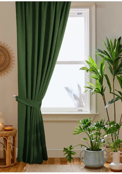 Home Color Home Çimen Yeşili Petek Kadife Dokulu Fon Perde Düz Dikişli Ekstrafor Büzgü 1.sınıf Kalite Diğer