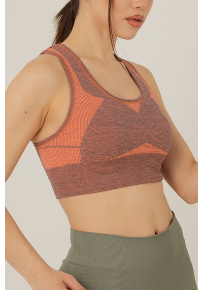 Miofit Seamless Dolgusuz Kadın Spor Sütyeni Grey