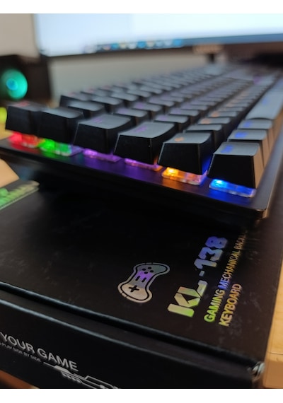 Jedel-gaming Kl-138 Blue Switch Mekanik Rgb Efekli Işıklı Oyuncu Klavye Q Tr Diğer