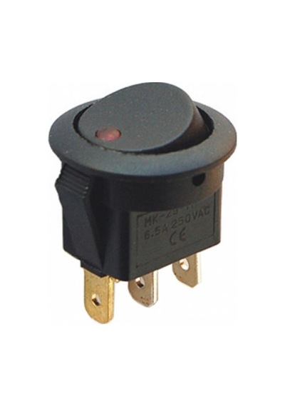 12 Volt Işıklı Anahtar On-Off 3 Pin