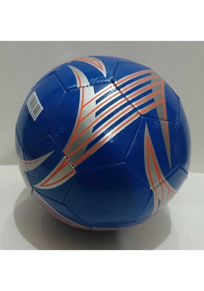 Futbol Topu Dikişli No 5 - Mavi Çok Renkli