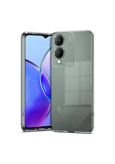 Vivo Y17s Kılıf Lüx Şeffaf Silikon 0.2M-Çok Renkli