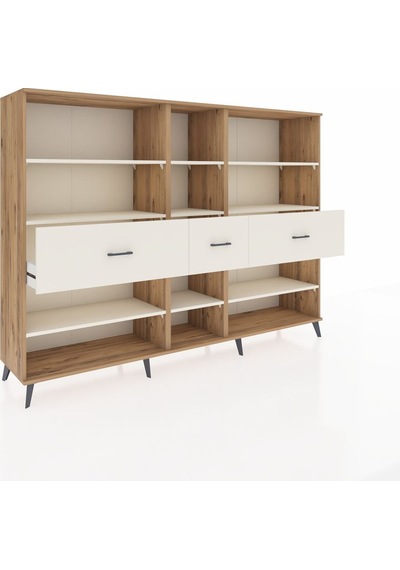 Hyperion Dolap 9 Raflı 3 Çekmeceli 220x44x163 Çam-aytaşı Çam-aytaşı Hyperion Dolap 9 Raflı 3 Çekmeceli 220x44x163 Çam-aytaşı Çam-aytaşı