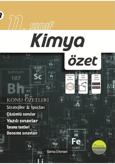 Pano Yayınları 1 Kimya Özet Yni