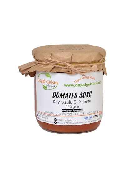 Doğal Gelsin Domates Sosu (Köy Domatesi) - 550 gr