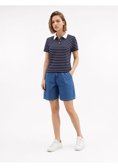LOFT Regular Fit Kadın Polo K.kol Lf2042626 Q1.v1 Lacivert