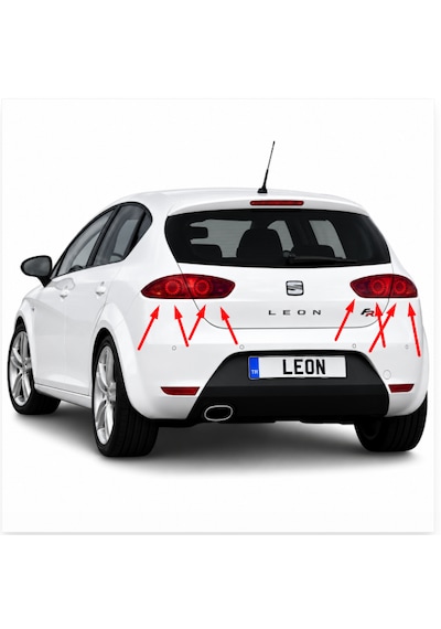 Seat Leon Makyajlı 2010-2013 Arası Valeo Sağ Ve Sol Stop Lambası 4'lü Takım 1p0945111d / 1p0945112d