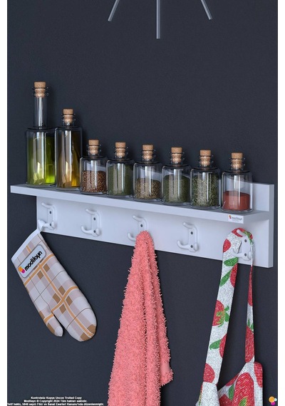 Kedi 15 Kancalı Mutfak Askısı 3'lü Set 76,4x19 Cm - Şık Tasarım, Çok Amaçlı Düzenleyici Ve Yer Tasarrufu Beyaz Kedi 15 Kancalı Mutfak Askısı 3'lü Set 76,4x19 Cm - Şık Tasarım, Çok Amaçlı Düzenleyici Ve Yer Tasarrufu Beyaz