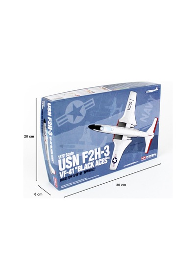 Academy 12548 1/72 Ölçek, Usn F2h-3 Vf-41 Black Aces Savaş Uçağı, Plastik Model Kiti-49271 Academy 12548 1/72 Ölçek, Usn F2h-3 Vf-41 Black Aces Savaş Uçağı, Plastik Model Kiti-49271
