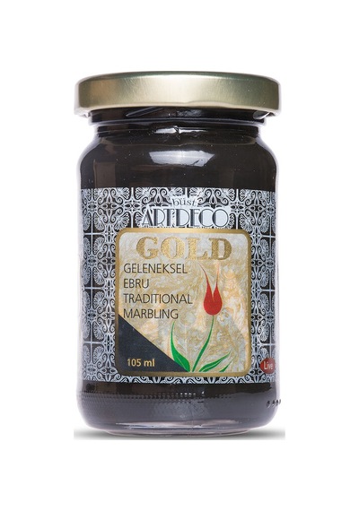 Artdeco Gold Geleneksel Ebru Boyası 105Ml - 790 Siyah