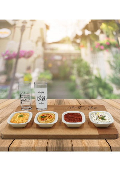 Kişiye Özel Gözlerin Gözlerime Değince Tasarımlı 2’li Rakı Bardağı