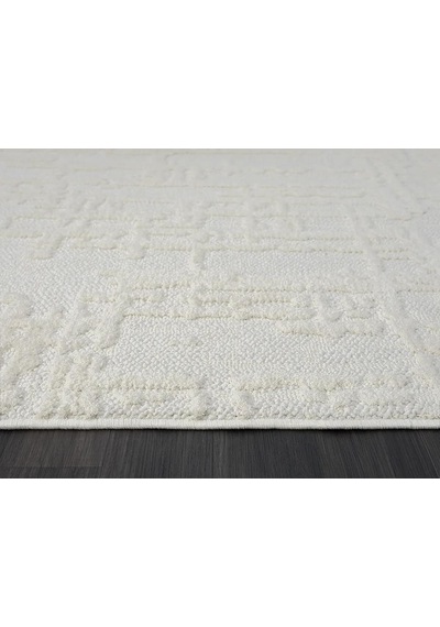 Wool Wl004a Bej Halı Sisal Bukle Dekoratif Kabartmalı Halı Tozsuz Antialerjik Salon Halısı Koridor-249 Beyaz