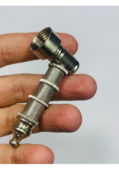 MetalikGri Full Metal Tırtıklı Pipo //7cm-11parça